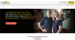 Desktop Screenshot of esteemmedicalspa.net