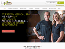 Tablet Screenshot of esteemmedicalspa.net